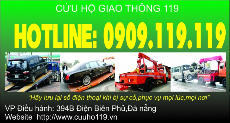 Cứu hộ giao thông tại đà nẵng 0909119119