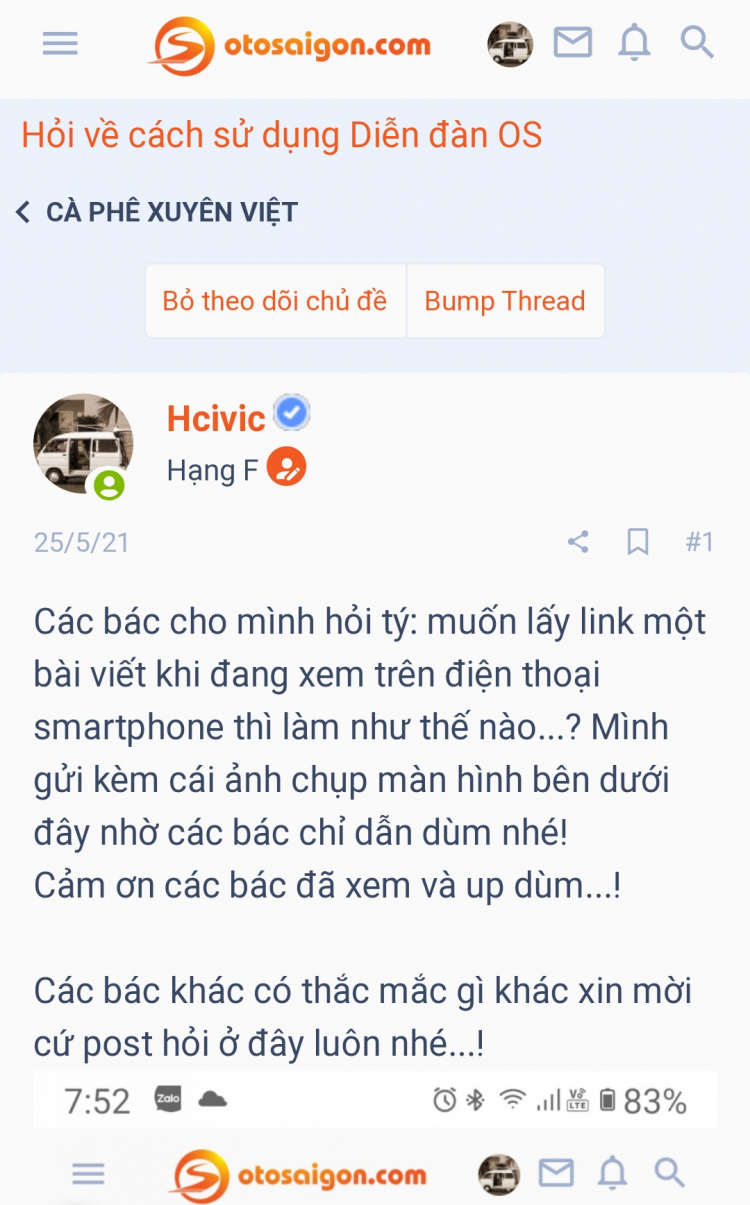 Hỏi về cách sử dụng Diễn đàn OS