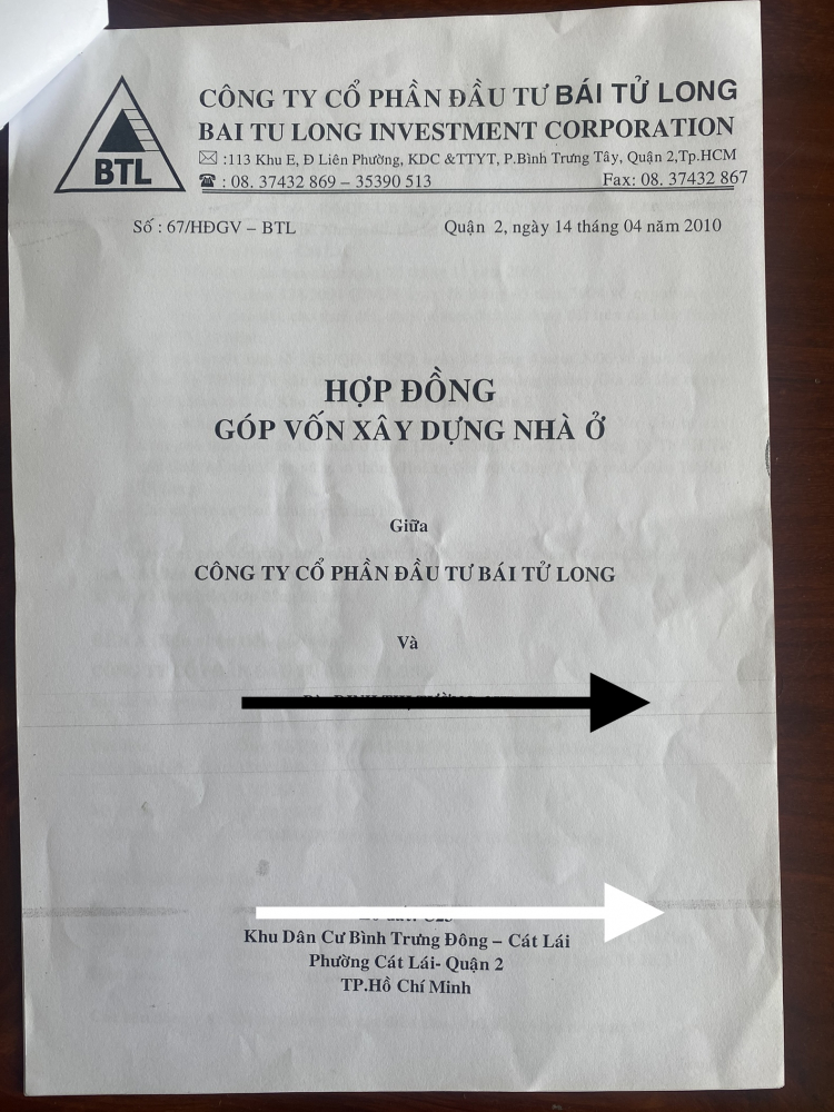 Hỏi về Pháp lý khu dân cư Bình Trưng Đông Cát Lái của chủ đầu tư Công ty cổ phần đầu tư Bái Tử Long : 10 năm chưa ra sổ cho nhà đầu tư.
