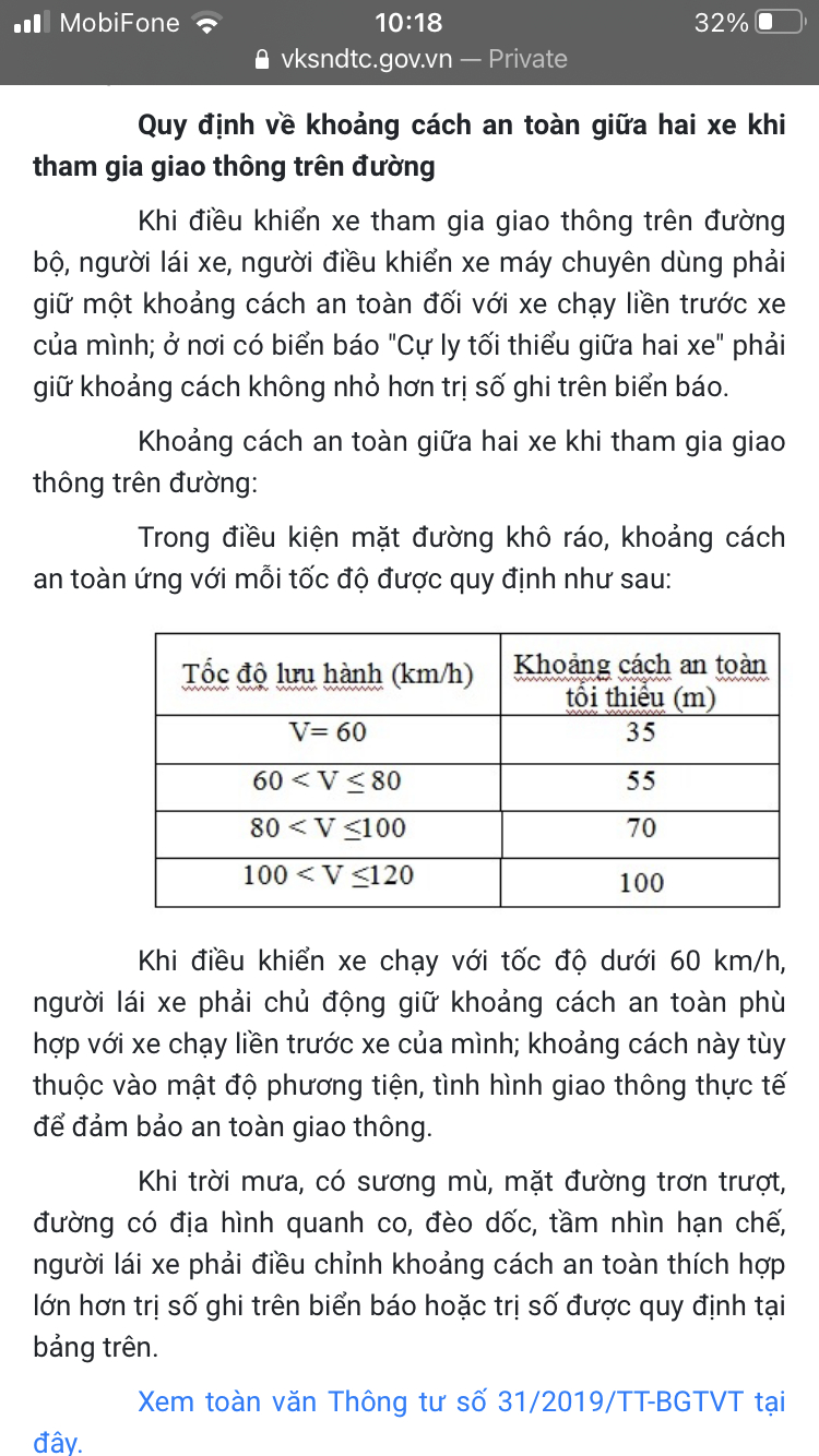 Từ vụ tai nạn liên hoàn ở Bỉm Sơn và bài học giữ khoảng cách an toàn