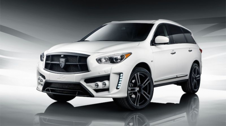 Infiniti QX60 Larte Design độ 4 bi-xenon gầm xe tại Việt Nam