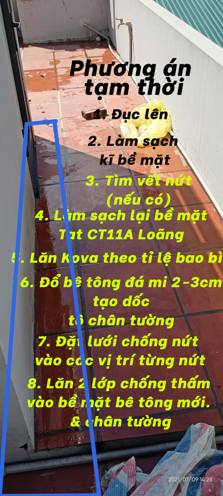 Nhà mới xây bị nứt nhiều và thấm dột Nhà mới xây bị nứt nhiều và thấm dột