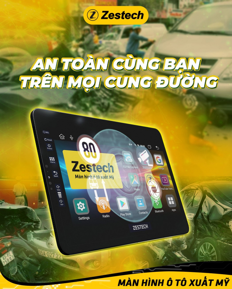 Đại Lý Màn Hình Android Zestech Tại HCM