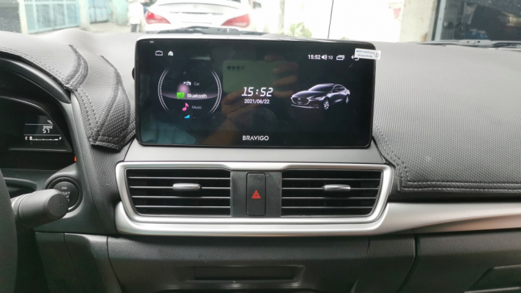 Mazda 3 2019 nâng cấp Android thế hệ mới  Bravigo với 2 hệ điều hành