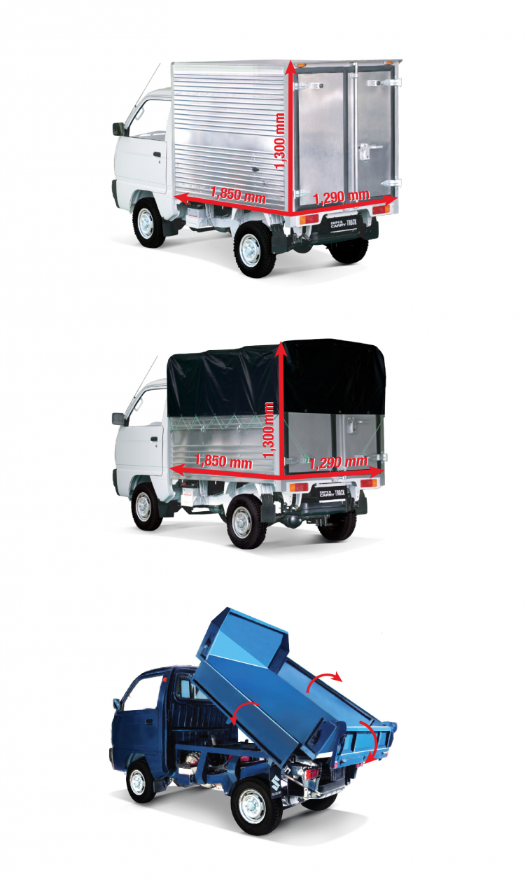 9. Khách hàng Suzuki Carry Truck Truck có nhiều lựa chọn thùng xe_ thùng kín, mui bạt, thùng b...jpg