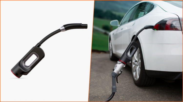 Đầu cắm chuẩn Tesla tương thích trạm sạc CHAdeMO (CHAdeMO Adapter)