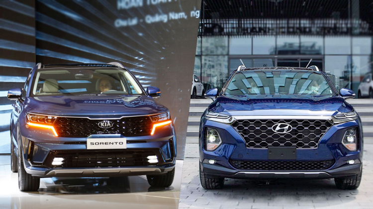 Kia Sorento và Hyundai Santa Fe, nên chọn bản máy dầu xe nào?