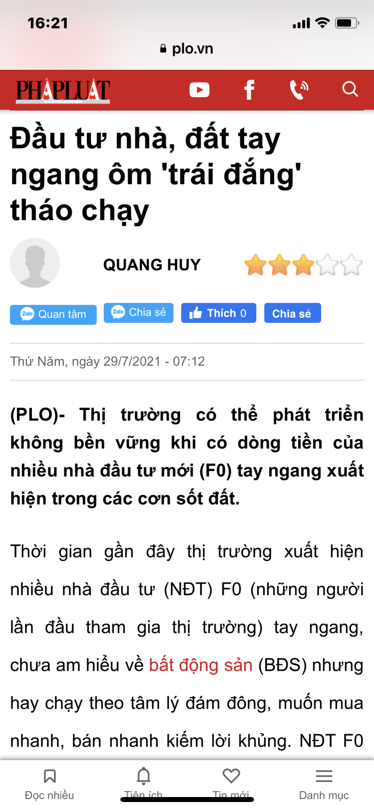 2021 có xảy ra bong bóng BĐS ??? 2021 có xảy ra bong bóng BĐS ???
