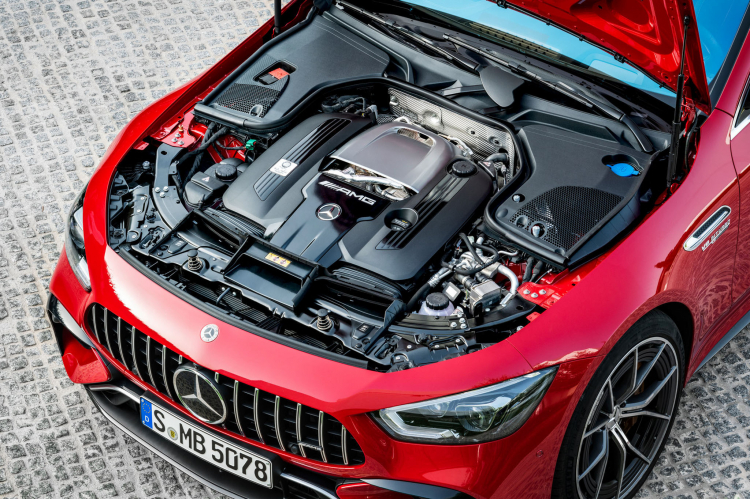 Mercedes-AMG GT 63 E Performance 2023 ra mắt: Động cơ V8 tăng áp kép plug-in hybrid mạnh 831 mã lực