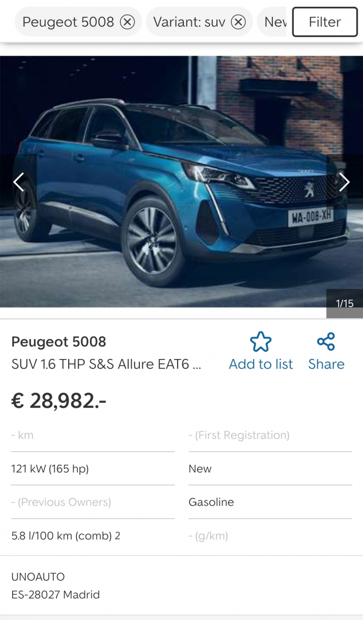 Xả hàng tồn để ra bản mới, đại lý giảm giá 150 triệu đồng cho Peugeot 5008 Xả hàng tồn để ra bản mới, đại lý giảm giá 150 triệu đồng cho Peugeot 5008