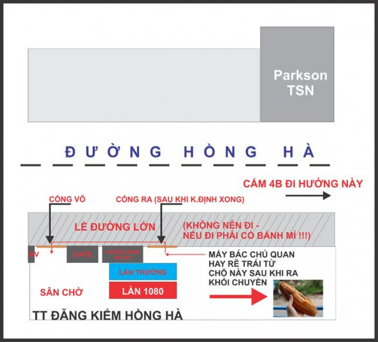 Em đi đăng kiểm tại trạm Hồng Hà (gần sân bay TSN)
