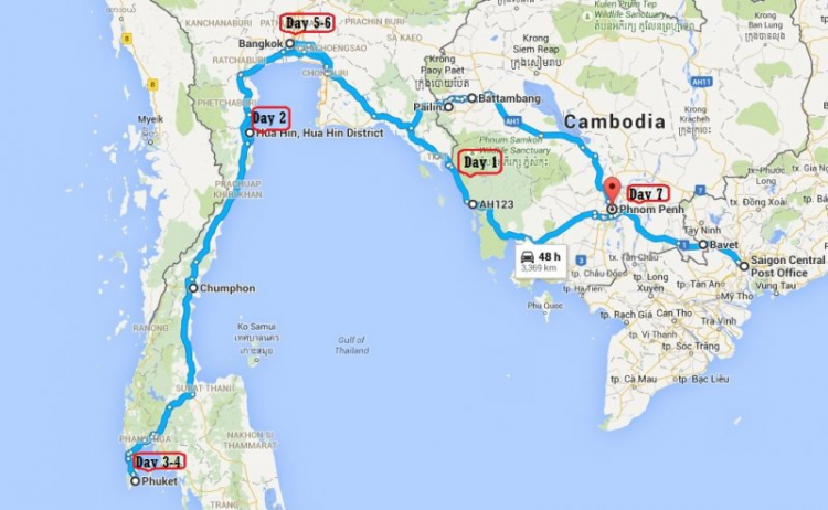 Rủ rê các bác đi Caravan Vietnam-Campuchia-Thailand Hè 2015