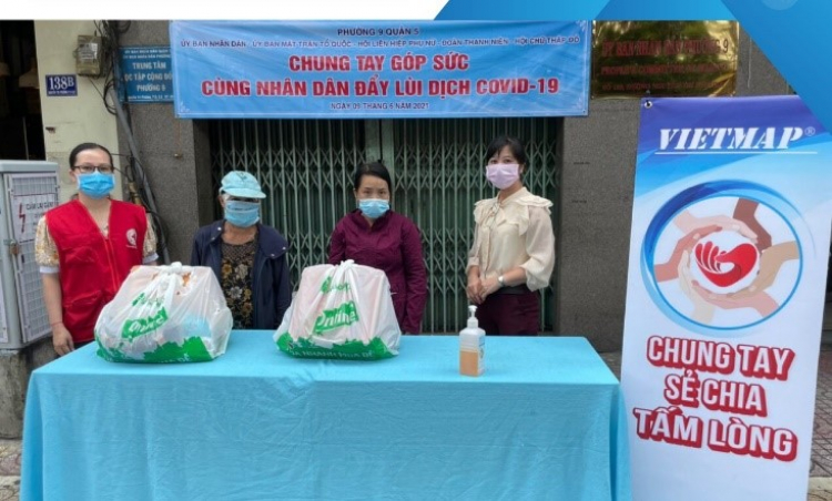 VietMap - Chung tay vượt đại dịch đóng góp 100.000đ/ sản phẩm bán ra vào quỹ hỗ trợ đồng bào mùa dịch