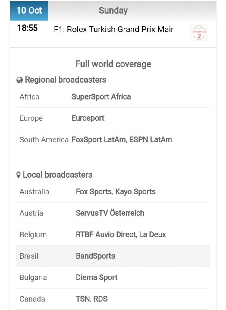 F1-Turkish Grand Prix (app xem Live) F1-Turkish Grand Prix (app xem Live)