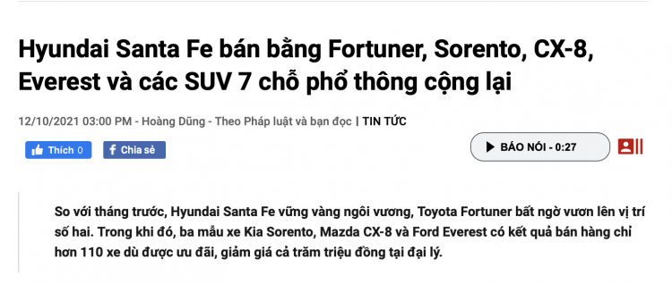 [Infographic] Top 10 xe bán chạy tại Việt Nam tháng 9/2021: Toyota Vios chỉ xếp thứ 6
