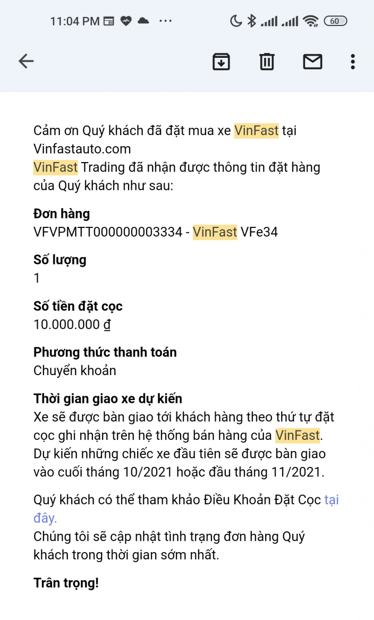 Đang giới thiệu VF e34
