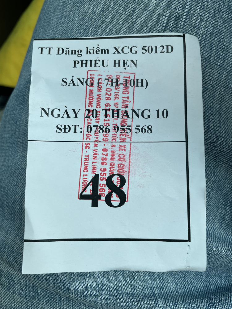 Đăng kiểm được chưa các bác? Đăng kiểm được chưa các bác?