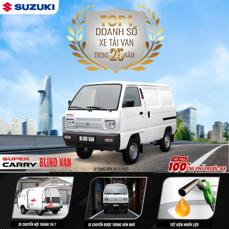 Bắt cơ hội tốt mua xe với ưu đãi lớn từ Suzuki trong tháng 11