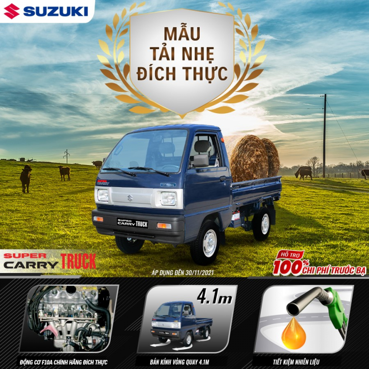 Bắt cơ hội tốt mua xe với ưu đãi lớn từ Suzuki trong tháng 11