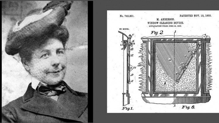 nhà phát minh gạt mưa Mary Anderson 