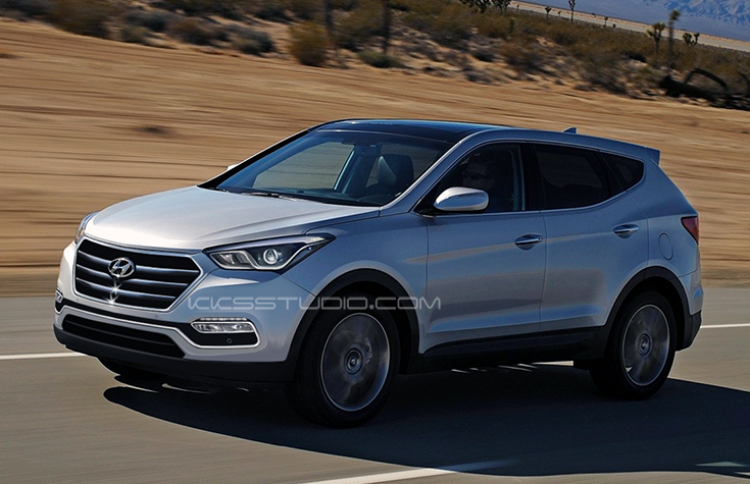 Hyundai Santa Fe 2016 chỉ được nâng cấp nhẹ nhàng