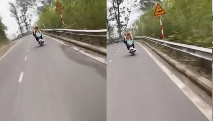 Thanh niên đổ đèo nguy hiểm còn quay video rồi tự đâm vào lan can bên đường Thanh niên đổ đèo nguy hiểm còn quay video rồi tự đâm vào lan can bên đường