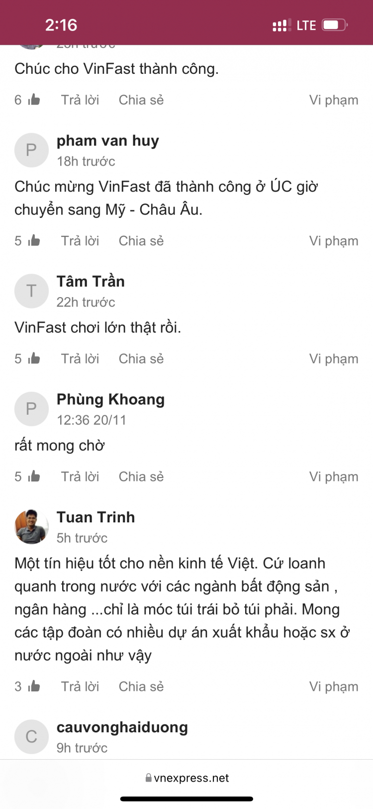 Cửa nào (miếng bánh) cho xe điện Vinfast tại Mỹ ????