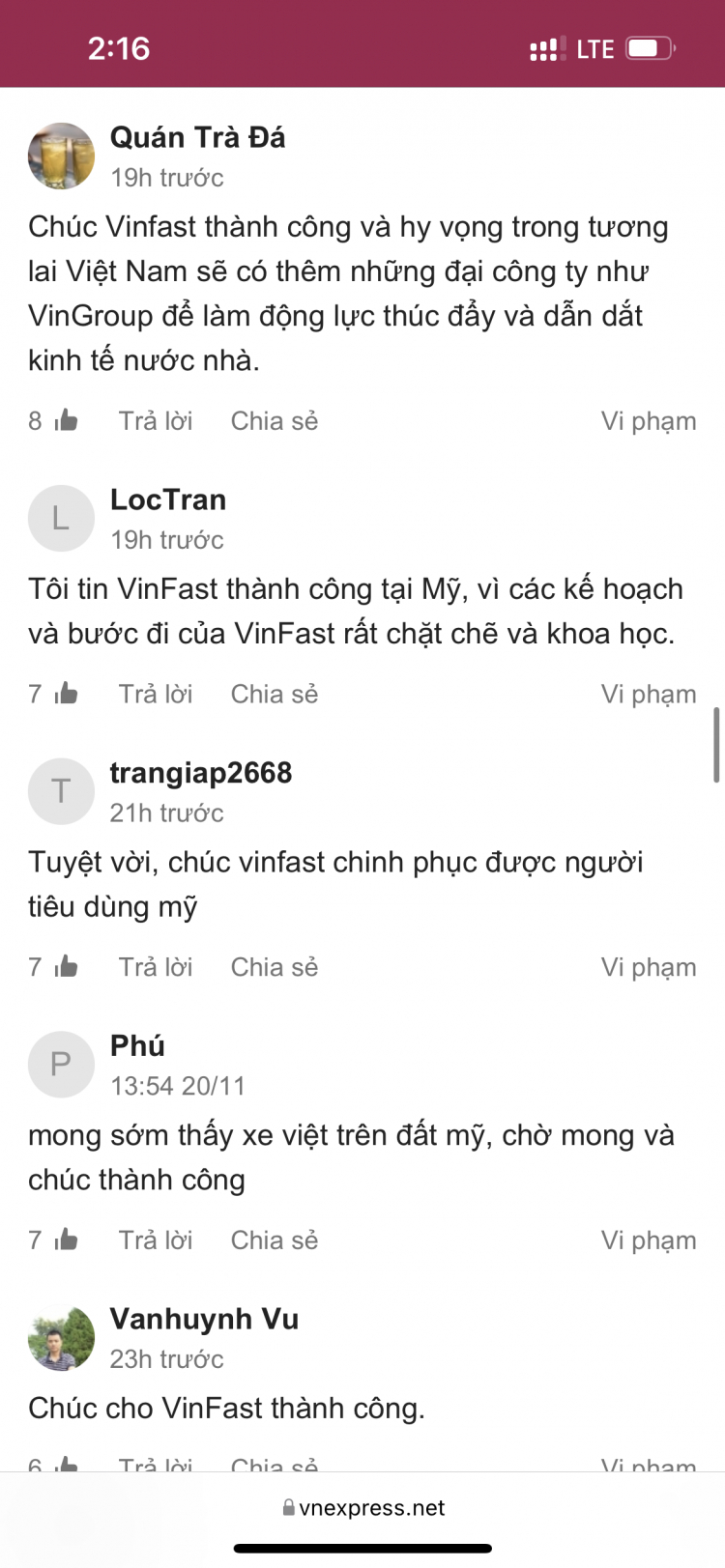 Cửa nào (miếng bánh) cho xe điện Vinfast tại Mỹ ????