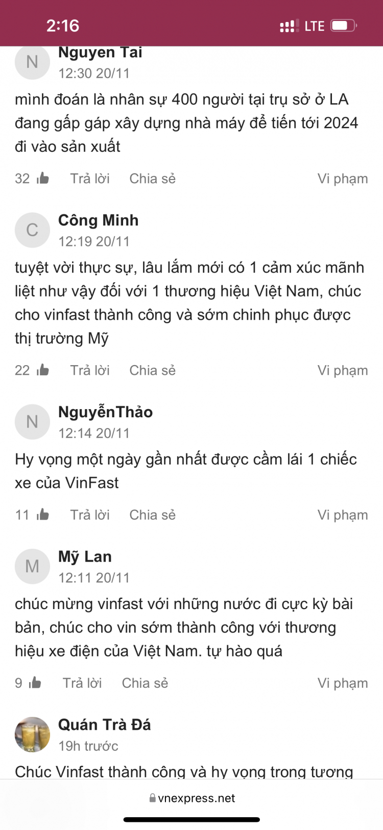 Cửa nào (miếng bánh) cho xe điện Vinfast tại Mỹ ????