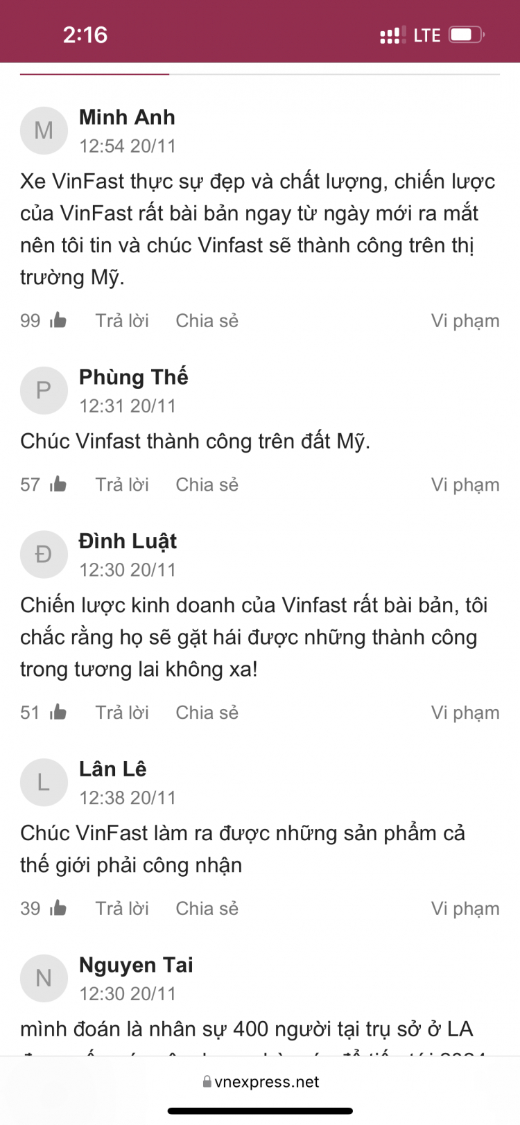 Cửa nào (miếng bánh) cho xe điện Vinfast tại Mỹ ????