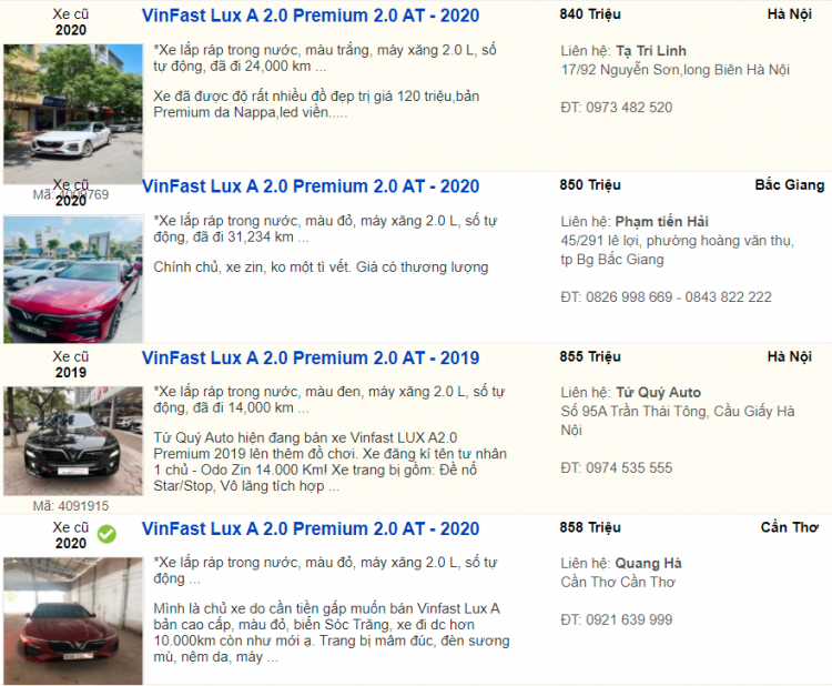 Nên chọn Honda Accord 2020 hay Vin Lux A 2021 bản Pre? Nên chọn Honda Accord 2020 hay Vin Lux A 2021 bản Pre?