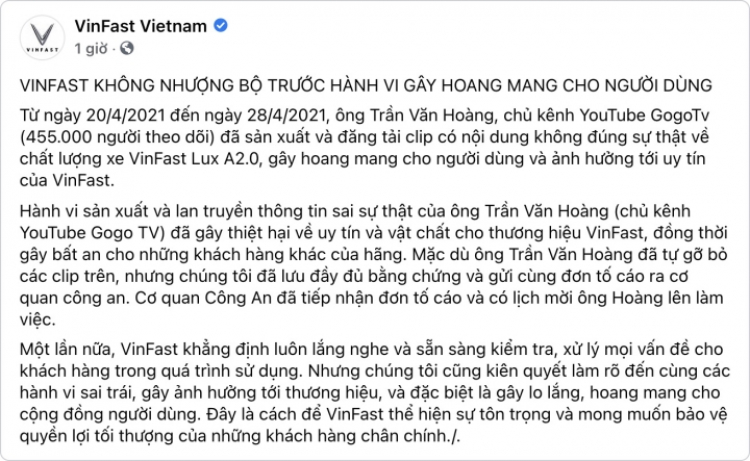 Vĩnh phát Lúc a 2.0 sắp trở thành con xe limit tịt