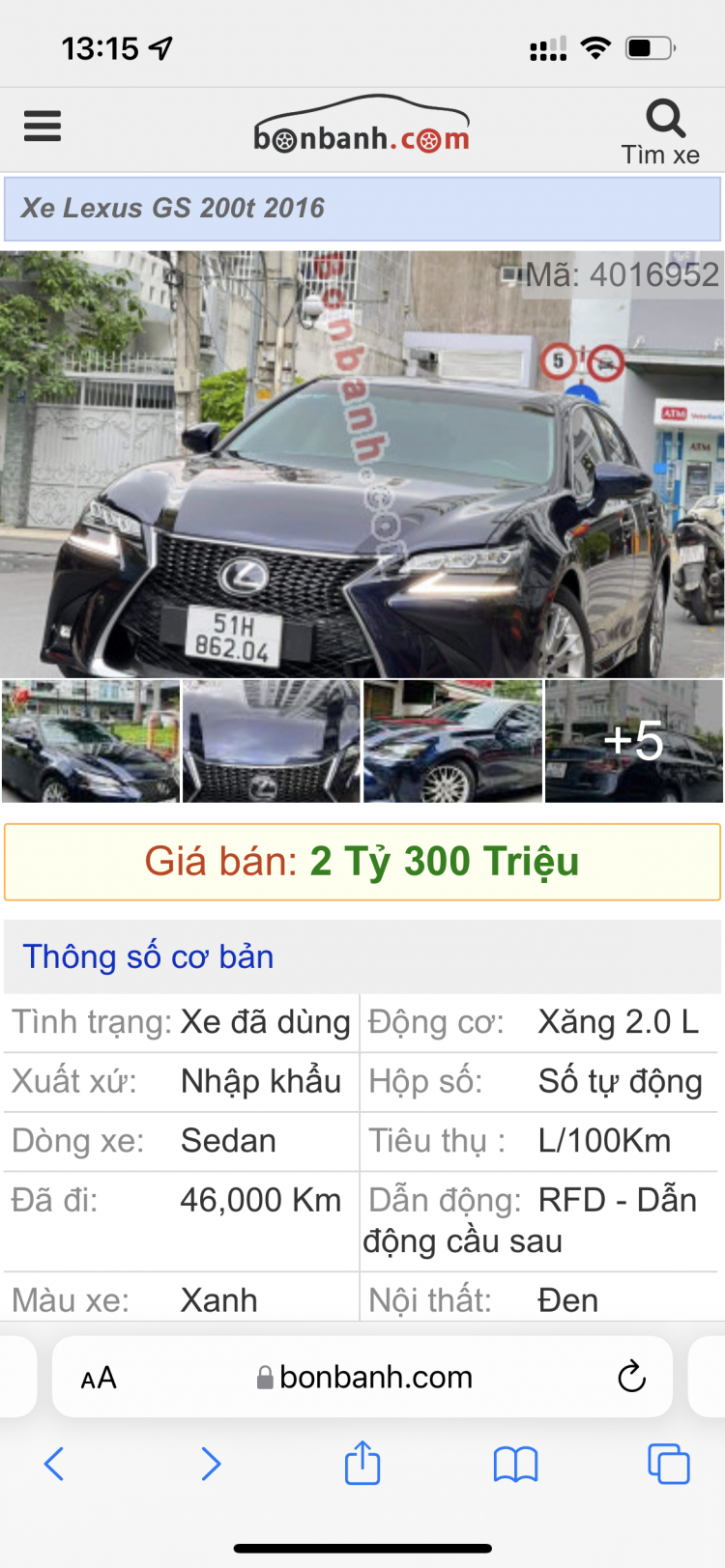 Vĩnh phát Lúc a 2.0 sắp trở thành con xe limit tịt