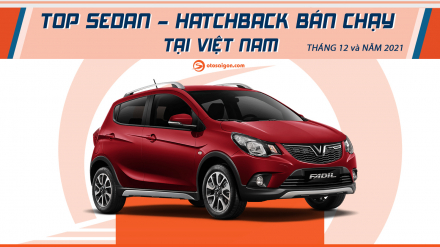 [Infographic] Top Sedan/Hatchback bán chạy tại Việt Nam năm 2021: VinFast Fadil phá vỡ kỷ lục xe hạng A