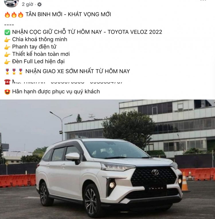 Đại lý nhận đặt cọc Toyota Veloz 2022, sớm ra mắt thị trường Việt