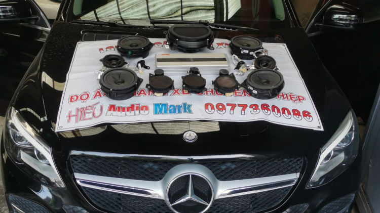 Mercedes GLE nâng cấp full âm thanh Mark Levinson tại Hiếu Audio Mark