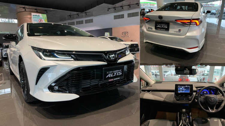 Ảnh thực tế Toyota Corolla Altis GR Sport 2022 có giá 760 triệu đồng ở Thái Lan