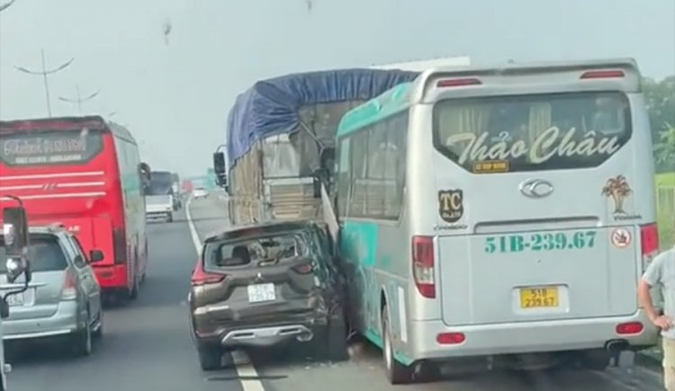 Cao tốc Trung Lương thường xuyên xảy ra tai nạn vì giao thông lộn xộn
