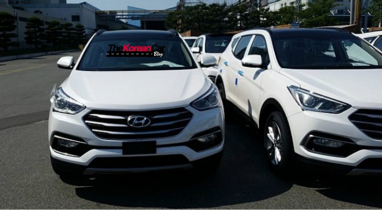 Hyundai SantaFe 2016 lộ ảnh thực tế ở  Hàn Quốc