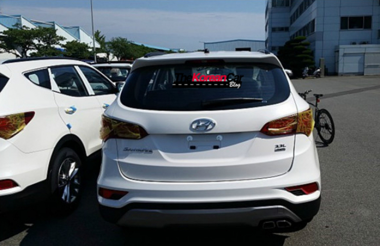 Hyundai SantaFe 2016 lộ ảnh thực tế ở  Hàn Quốc