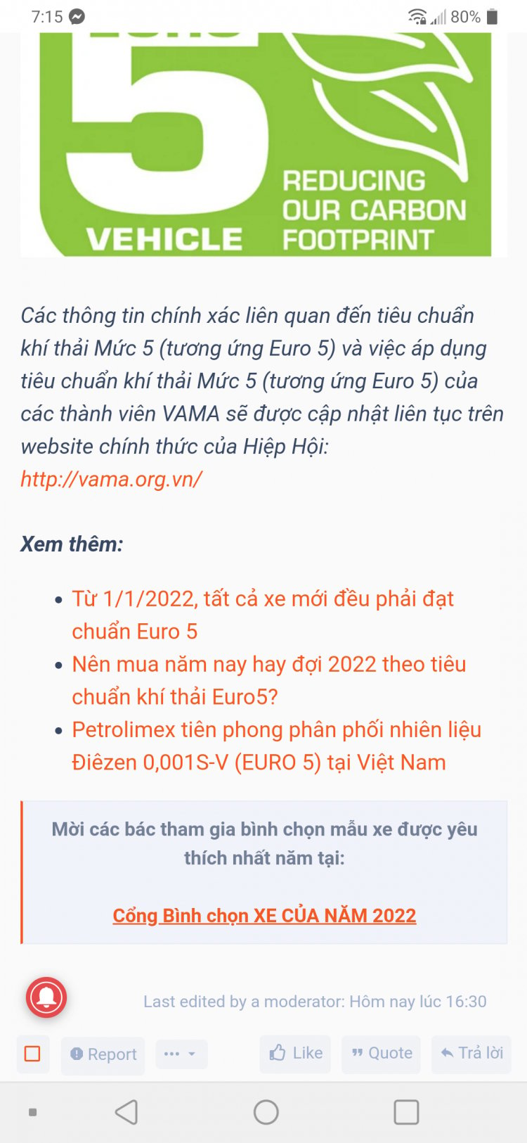 Các hãng xe VAMA bước đầu ra mắt loạt xe chuẩn Euro 5 tại Việt Nam