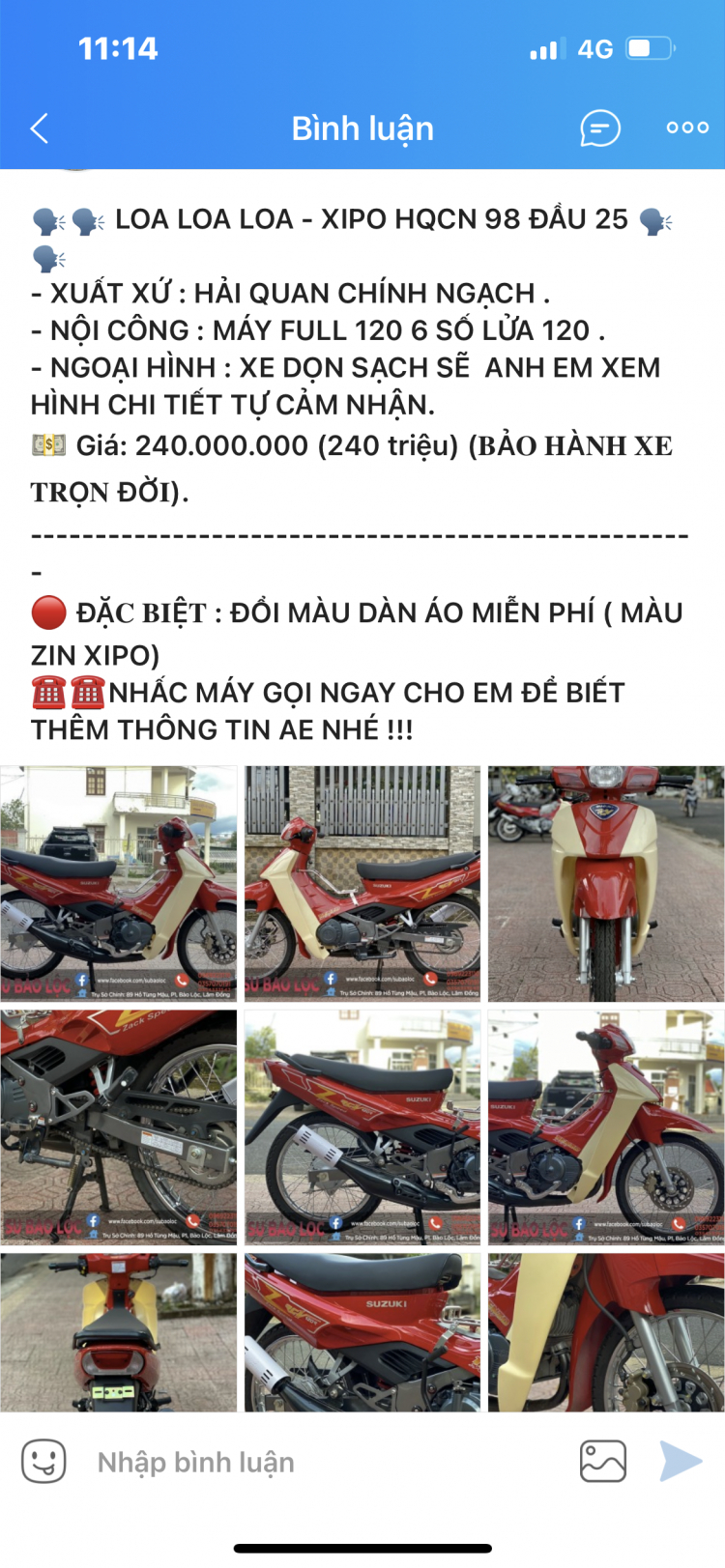 Su xì po Suzuki RG Sport Su xì po Suzuki RG Sport