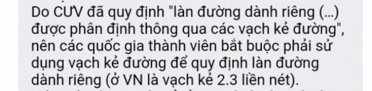 Biển R412 có phải kết hợp với vạch 2.3 mới đúng chuẩn?