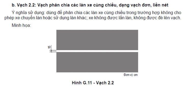 Biển R412 có phải kết hợp với vạch 2.3 mới đúng chuẩn?