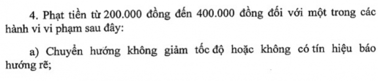 Xi nhan trái mà rẽ phải thì bị phạt không?
