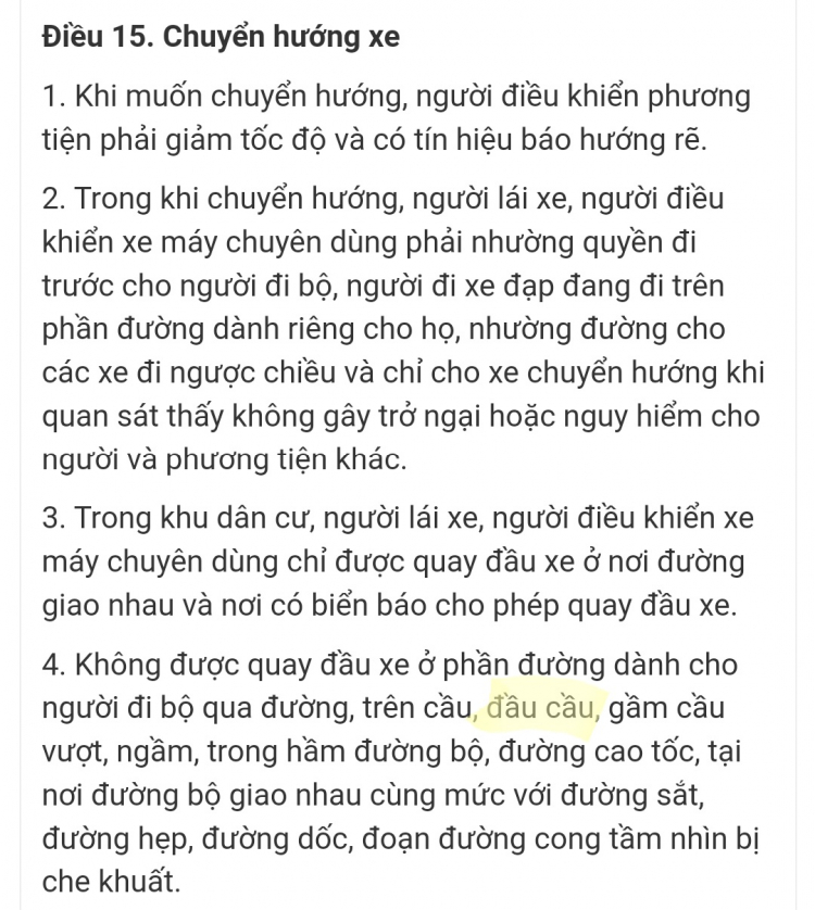 Quay đầu xe chân cầu  Calmette phía Q4