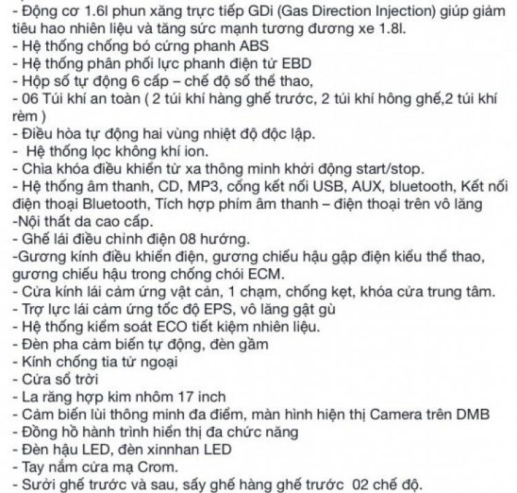 Có nên mua Avante m16 GDi? Có nên mua Avante m16 GDi?