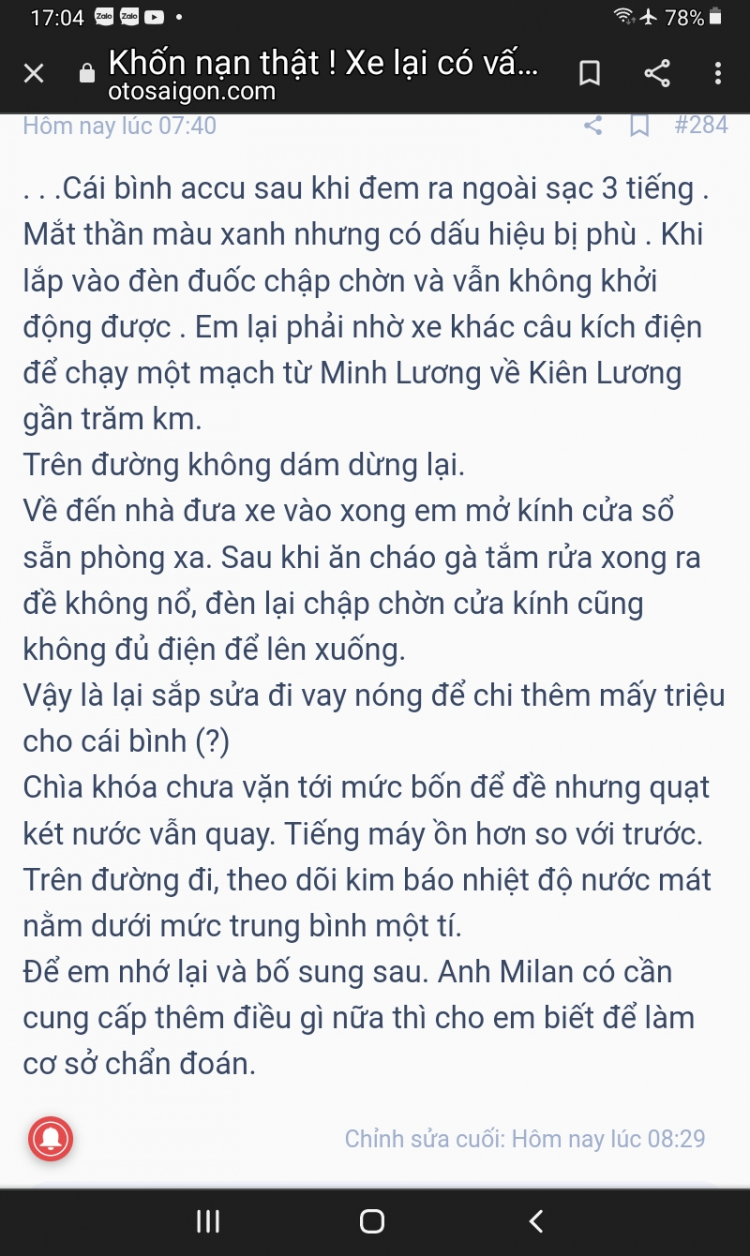 Trả lại phẩm giá cho em E46. Bước 1 : thay bình accu mới