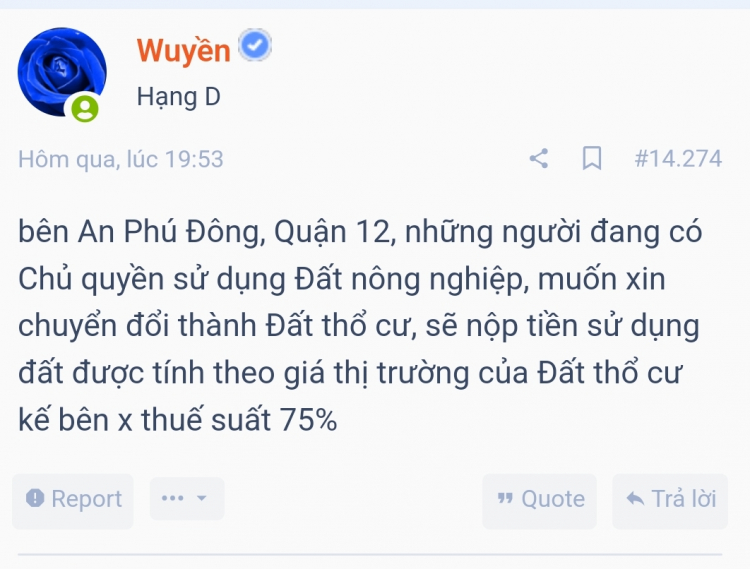 Ban hành Giá đất sát Giá trên thị trường