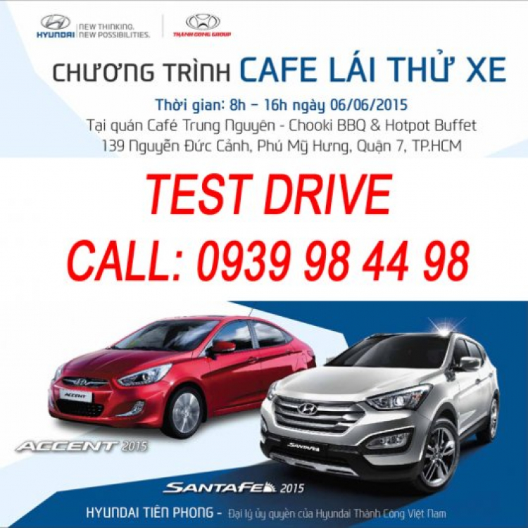 LÁI THỬ XE + COFFE + FOOD --- QUẬN 7---